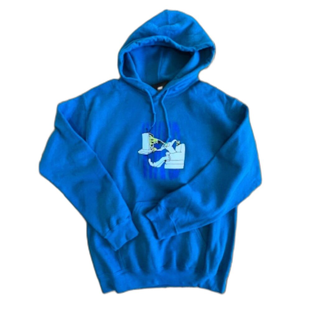 WKND "Eddy" Blue Hoodie Channel 3 Small Blue Sapphire Skateboarding
